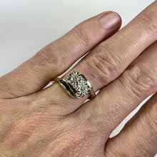 Load image into Gallery viewer, Art Deco Diamond Engagement Ring in 14K Gold. 10 Year Anniversary Gift. Estate Fine Jewelry. - Scotch Street Vintage