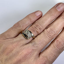 Load image into Gallery viewer, Art Deco Diamond Engagement Ring in 14K Gold. 10 Year Anniversary Gift. Estate Fine Jewelry. - Scotch Street Vintage