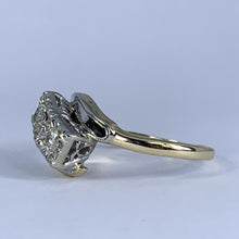 Load image into Gallery viewer, Art Deco Diamond Engagement Ring in 14K Gold. 10 Year Anniversary Gift. Estate Fine Jewelry. - Scotch Street Vintage
