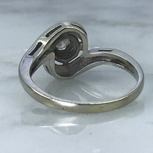Load image into Gallery viewer, Art Deco Diamond Engagement Ring in 14K White Gold. April Birthstone. 10 Year Anniversary Gift. - Scotch Street Vintage