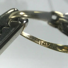 Load image into Gallery viewer, Art Deco Diamond Shield Ring. 14K Gold Filigree Setting. April Birthstone. 10 Year Anniversary. - Scotch Street Vintage