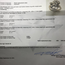 Load image into Gallery viewer, Art Deco Diamond Statement Ring. 14K White Gold. April Birthstone. 10 Year Anniversary. Appraised. - Scotch Street Vintage