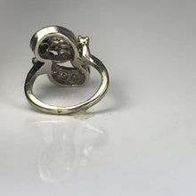 Load image into Gallery viewer, Art Deco Diamond Statement Ring. 14K White Gold. April Birthstone. 10 Year Anniversary. Appraised. - Scotch Street Vintage