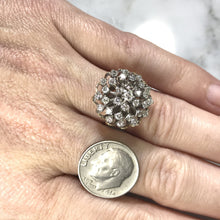 Load image into Gallery viewer, Copy of Vintage Diamond Cluster Ring in 14K Gold Starburst Setting. April Birthstone. 10 Anniversary Gift. - Scotch Street Vintage