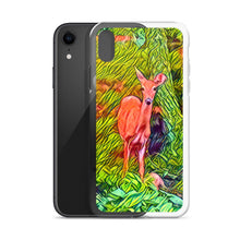 Load image into Gallery viewer, Deer in the Woods iPhone Case. Animated Woodland Photograph Protective Cover. Nature Lovers Gift. - Scotch Street Vintage