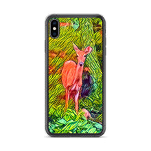 Load image into Gallery viewer, Deer in the Woods iPhone Case. Animated Woodland Photograph Protective Cover. Nature Lovers Gift. - Scotch Street Vintage