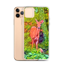 Load image into Gallery viewer, Deer in the Woods iPhone Case. Animated Woodland Photograph Protective Cover. Nature Lovers Gift. - Scotch Street Vintage