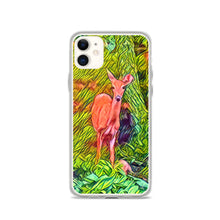 Load image into Gallery viewer, Deer in the Woods iPhone Case. Animated Woodland Photograph Protective Cover. Nature Lovers Gift. - Scotch Street Vintage