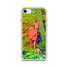 Load image into Gallery viewer, Deer in the Woods iPhone Case. Animated Woodland Photograph Protective Cover. Nature Lovers Gift. - Scotch Street Vintage
