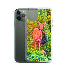 Load image into Gallery viewer, Deer in the Woods iPhone Case. Animated Woodland Photograph Protective Cover. Nature Lovers Gift. - Scotch Street Vintage