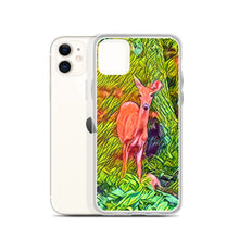 Load image into Gallery viewer, Deer in the Woods iPhone Case. Animated Woodland Photograph Protective Cover. Nature Lovers Gift. - Scotch Street Vintage