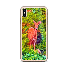 Load image into Gallery viewer, Deer in the Woods iPhone Case. Animated Woodland Photograph Protective Cover. Nature Lovers Gift. - Scotch Street Vintage