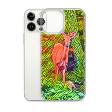 Load image into Gallery viewer, Deer in the Woods iPhone Case. Animated Woodland Photograph Protective Cover. Nature Lovers Gift. - Scotch Street Vintage