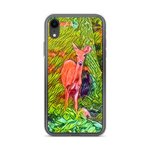 Load image into Gallery viewer, Deer in the Woods iPhone Case. Animated Woodland Photograph Protective Cover. Nature Lovers Gift. - Scotch Street Vintage