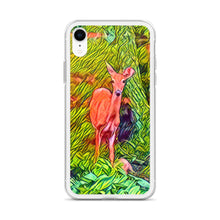 Load image into Gallery viewer, Deer in the Woods iPhone Case. Animated Woodland Photograph Protective Cover. Nature Lovers Gift. - Scotch Street Vintage