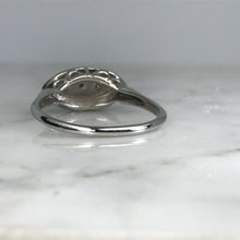 Load image into Gallery viewer, Diamond Shield Cluster Ring. 14K White Gold. April Birthstone. 10 Year Anniversary. - Scotch Street Vintage