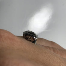 Load image into Gallery viewer, Diamond Shield Cluster Ring. 14K White Gold. April Birthstone. 10 Year Anniversary. - Scotch Street Vintage