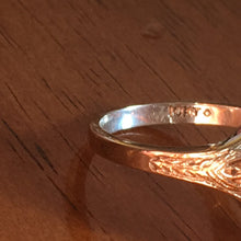 Load image into Gallery viewer, Diamond Shield Ring. 10K Gold. Art Nouveau Filigree. April Birthstone. 10 Year Anniversary. - Scotch Street Vintage