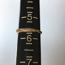 Load image into Gallery viewer, Diamond Wedding Band. 14K Gold. April Birthstone. 10th Anniversary Gift. Stacking Ring. - Scotch Street Vintage