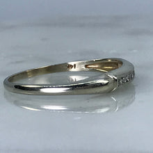 Load image into Gallery viewer, Diamond Wedding Band. 14K White Gold. April Birthstone. 10th Anniversary. Stacking Ring. - Scotch Street Vintage