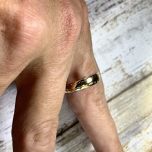 Load image into Gallery viewer, Gold Wedding Band or Stacking Ring in 9k Yellow Gold. Antique Estate Jewelry Circa 1900s. - Scotch Street Vintage