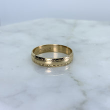 Load image into Gallery viewer, Gold Wedding Band or Stacking Ring in 9k Yellow Gold. Antique Estate Jewelry Circa 1900s. - Scotch Street Vintage