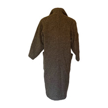 Load image into Gallery viewer, Gray Cashmere Wool Trench Overcoat. Soft and Warm Coat. Oversized 1980s Style. - Scotch Street Vintage
