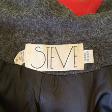 Load image into Gallery viewer, Gray Cashmere Wool Trench Overcoat. Soft and Warm Coat. Oversized 1980s Style. - Scotch Street Vintage