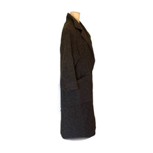 Load image into Gallery viewer, Gray Cashmere Wool Trench Overcoat. Soft and Warm Coat. Oversized 1980s Style. - Scotch Street Vintage