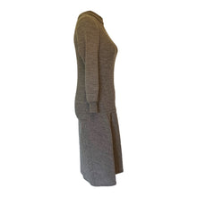 Load image into Gallery viewer, Gray Knit Drop Waist Dress Perfect for Fall. Easy to Dress Up or Down. 1970s Bill Blass - Scotch Street Vintage