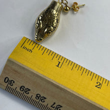 Load image into Gallery viewer, Vintage Snake Drop Earrings by Whiting Davis from the 1970s. Trending Fashion Statement Jewelry.