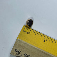 Load image into Gallery viewer, Antique Garnet and Diamond Pendant in 14K Rose Gold. Upcycled Repurposed Hatpin.