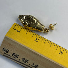 Load image into Gallery viewer, Vintage Snake Drop Earrings by Whiting Davis from the 1970s. Trending Fashion Statement Jewelry.