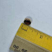 Load image into Gallery viewer, Antique Garnet and Diamond Pendant in 14K Rose Gold. Upcycled Repurposed Hatpin.