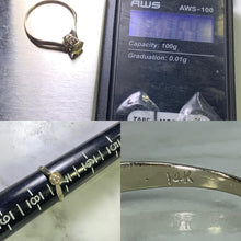 Load image into Gallery viewer, Antique 1920s Diamond Engagement Ring in an Art Deco 14K Gold Setting. Sustainable Jewelry.