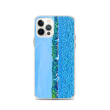 Load image into Gallery viewer, iPhone Case with Scenic Lake Life Art from Clear Lake Indiana. Phone Protector with Digital Artwork. Great Gift for Sailor. - Scotch Street Vintage