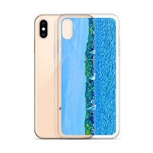 Load image into Gallery viewer, iPhone Case with Scenic Lake Life Art from Clear Lake Indiana. Phone Protector with Digital Artwork. Great Gift for Sailor. - Scotch Street Vintage