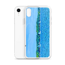 Load image into Gallery viewer, iPhone Case with Scenic Lake Life Art from Clear Lake Indiana. Phone Protector with Digital Artwork. Great Gift for Sailor. - Scotch Street Vintage