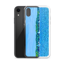 Load image into Gallery viewer, iPhone Case with Scenic Lake Life Art from Clear Lake Indiana. Phone Protector with Digital Artwork. Great Gift for Sailor. - Scotch Street Vintage
