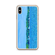 Load image into Gallery viewer, iPhone Case with Scenic Lake Life Art from Clear Lake Indiana. Phone Protector with Digital Artwork. Great Gift for Sailor. - Scotch Street Vintage