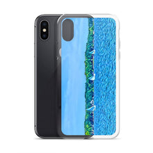 Load image into Gallery viewer, iPhone Case with Scenic Lake Life Art from Clear Lake Indiana. Phone Protector with Digital Artwork. Great Gift for Sailor. - Scotch Street Vintage