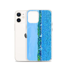 Load image into Gallery viewer, iPhone Case with Scenic Lake Life Art from Clear Lake Indiana. Phone Protector with Digital Artwork. Great Gift for Sailor. - Scotch Street Vintage