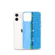 Load image into Gallery viewer, iPhone Case with Scenic Lake Life Art from Clear Lake Indiana. Phone Protector with Digital Artwork. Great Gift for Sailor. - Scotch Street Vintage