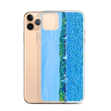 Load image into Gallery viewer, iPhone Case with Scenic Lake Life Art from Clear Lake Indiana. Phone Protector with Digital Artwork. Great Gift for Sailor. - Scotch Street Vintage