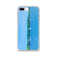 Load image into Gallery viewer, iPhone Case with Scenic Lake Life Art from Clear Lake Indiana. Phone Protector with Digital Artwork. Great Gift for Sailor. - Scotch Street Vintage