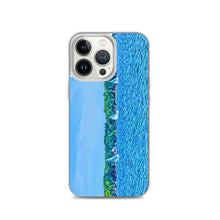 Load image into Gallery viewer, iPhone Case with Scenic Lake Life Art from Clear Lake Indiana. Phone Protector with Digital Artwork. Great Gift for Sailor. - Scotch Street Vintage