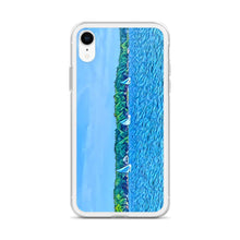 Load image into Gallery viewer, iPhone Case with Scenic Lake Life Art from Clear Lake Indiana. Phone Protector with Digital Artwork. Great Gift for Sailor. - Scotch Street Vintage