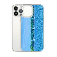 Load image into Gallery viewer, iPhone Case with Scenic Lake Life Art from Clear Lake Indiana. Phone Protector with Digital Artwork. Great Gift for Sailor. - Scotch Street Vintage
