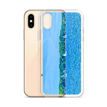 Load image into Gallery viewer, iPhone Case with Scenic Lake Life Art from Clear Lake Indiana. Phone Protector with Digital Artwork. Great Gift for Sailor. - Scotch Street Vintage