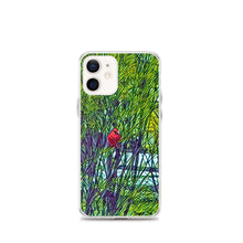 Load image into Gallery viewer, iPhone Case with Spring Trees and Cardinal Design. Phone Protector with Bright Red Bird. - Scotch Street Vintage